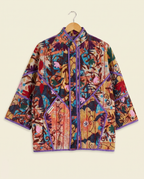Veste Kantha Brodée Réversible — Pièce Unique N°08