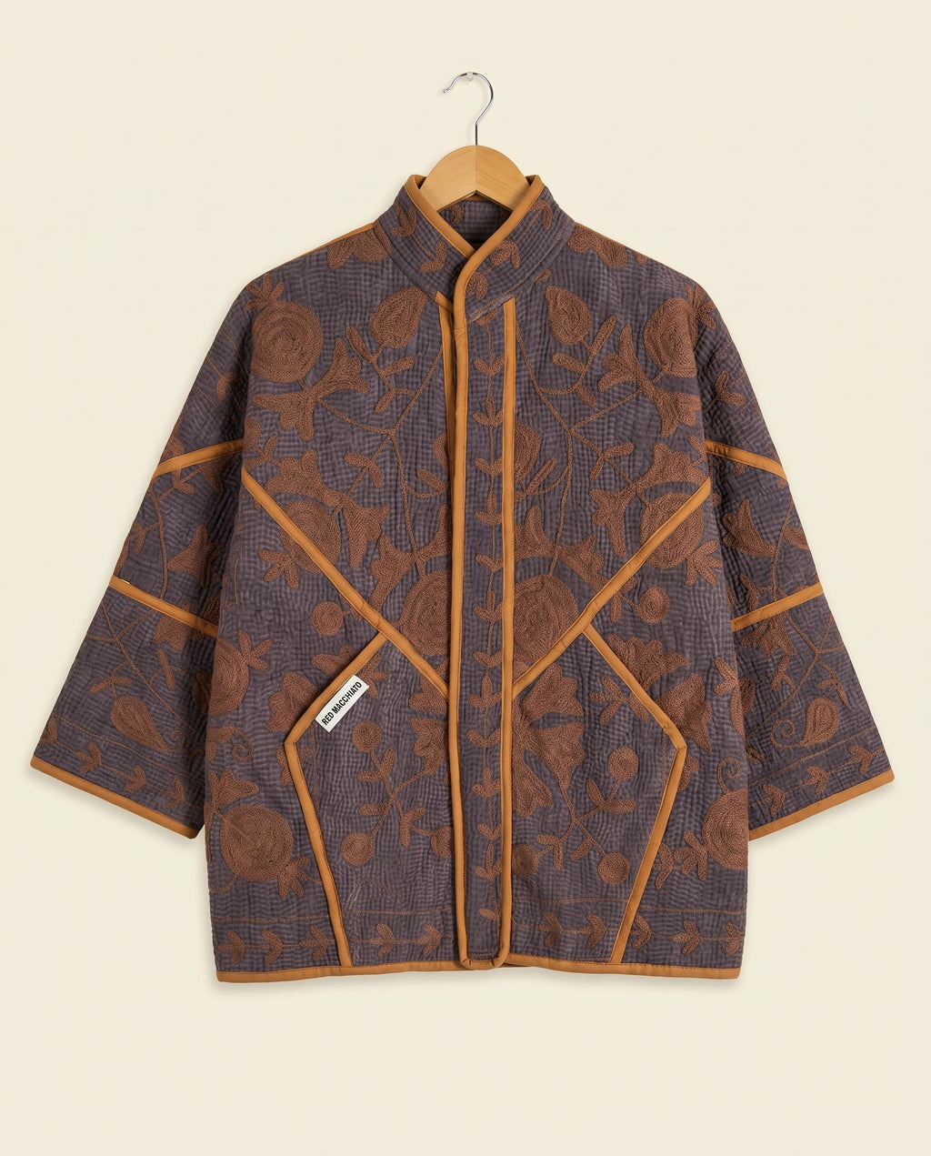 Veste Kantha Brodée Réversible — Pièce Unique N°11