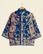 Veste Kantha Brodée Réversible — Pièce Unique N°18