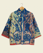 Veste Kantha Brodée Réversible — Pièce Unique N°18
