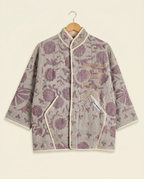 Veste Kantha Brodée Réversible — Pièce Unique N°15