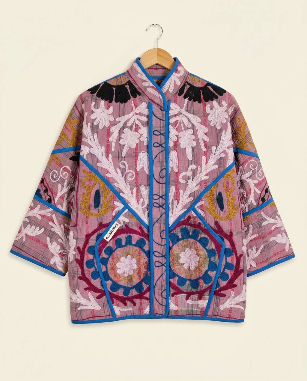 Veste Kantha Brodée Réversible — Pièce Unique N°21