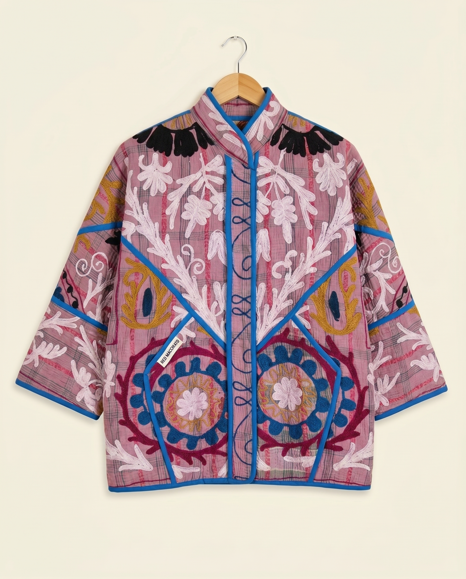 Veste Kantha Brodée Réversible — Pièce Unique N°21