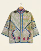 Veste Kantha Brodée Réversible — Pièce Unique N°21