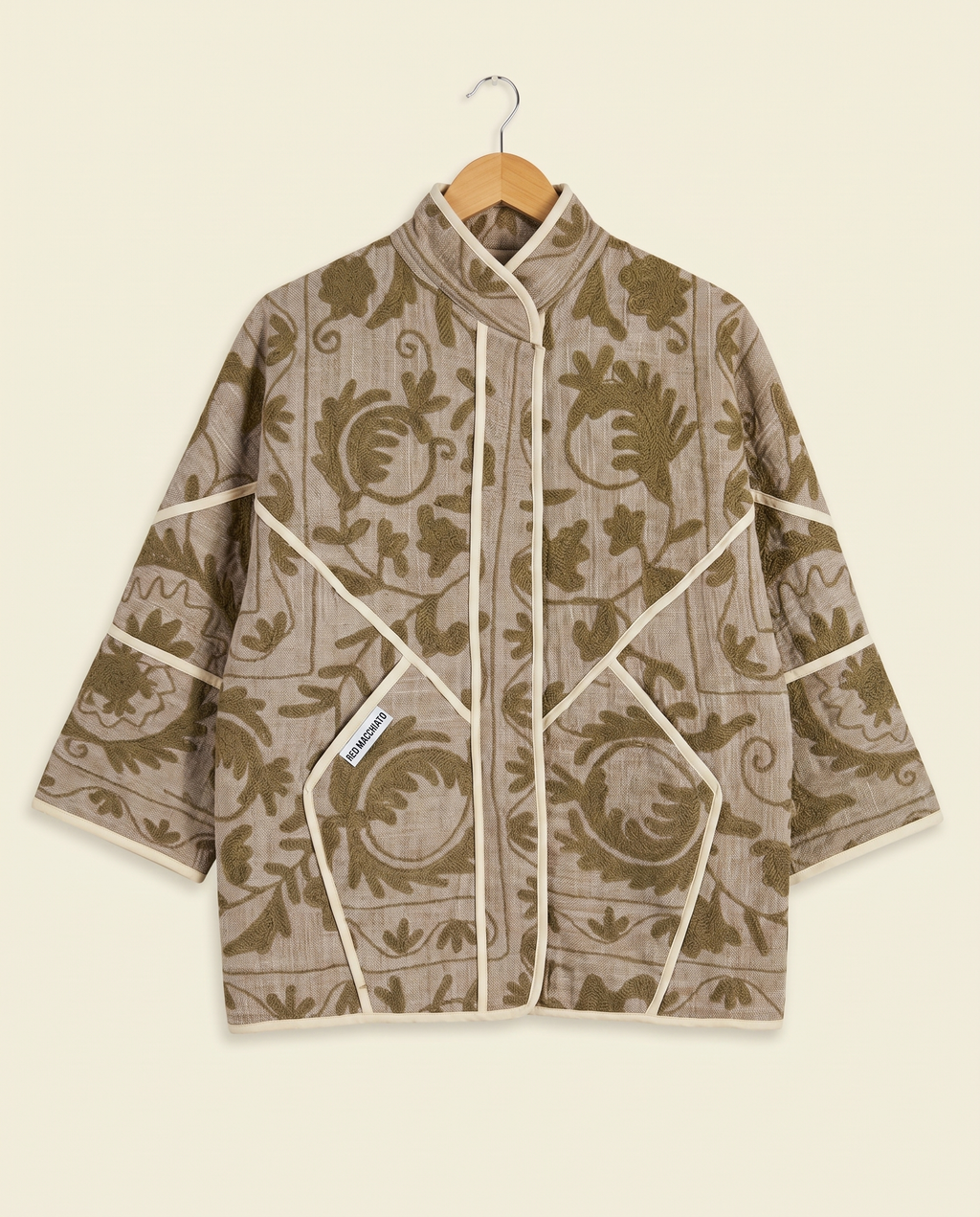 Veste Kantha Brodée Réversible — Pièce Unique N°20