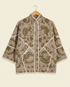 Veste Kantha Brodée Réversible — Pièce Unique N°20