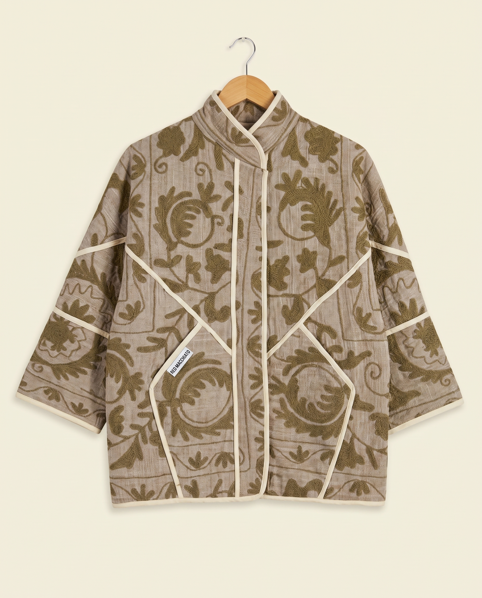 Veste Kantha Brodée Réversible — Pièce Unique N°20