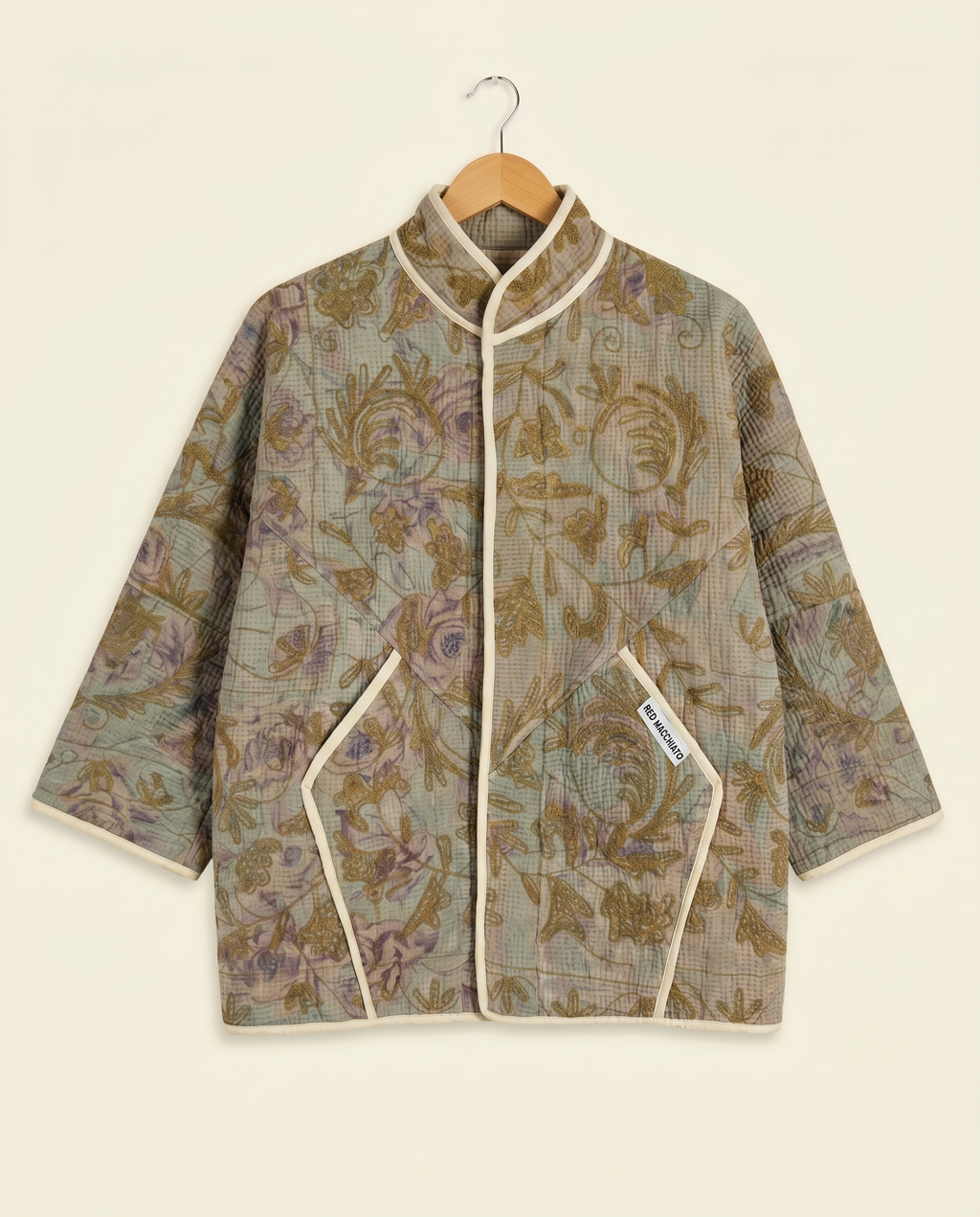 Veste Kantha Brodée Réversible — Pièce Unique N°20