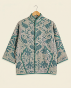 Veste Kantha Brodée Réversible — Pièce Unique N°24