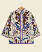 Veste Kantha Brodée Réversible — Pièce Unique N°25