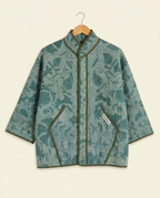Veste Kantha Brodée Réversible — Pièce Unique N°26