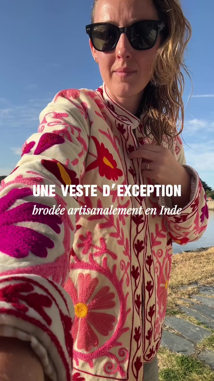Veste Kamala Crème Rosée