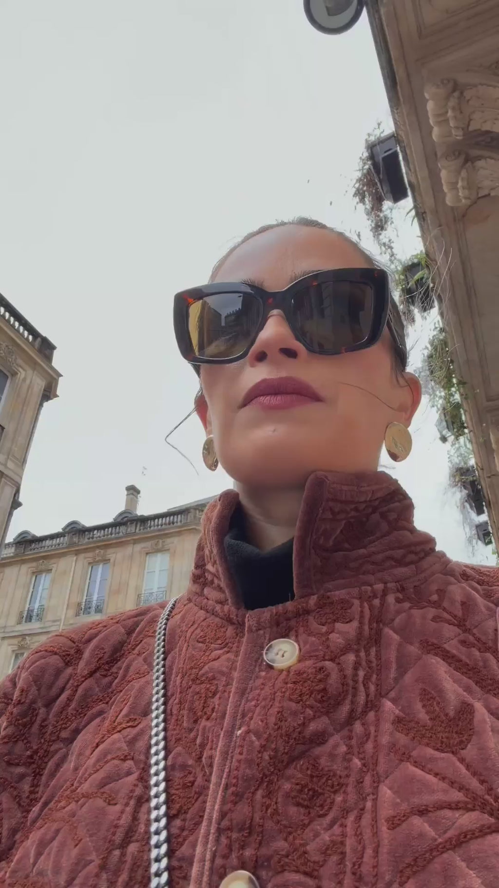 Manteau Farhaan Marron